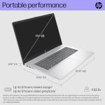 HP 17.3" HD+ Touchscreen Laptop, 17 Inch Business Laptop, AMD Ryzen 5 7530U (Beats i7-1165G7), 64GB RAM, 2TB SSD, Wi-Fi 6, Bluetooth, Anti-Glare, Webcam, HDMI, Numeric Keypad, Windows 11 Pro