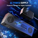 FIFINE Computer Speakers System with Subwoofer, Gaming Speaker for PC with RGB, Volume Control, Monitoring, 3.5mm Aux Input, AC Powered Speakers for Desktop Mobile TV-AmpliGame A22