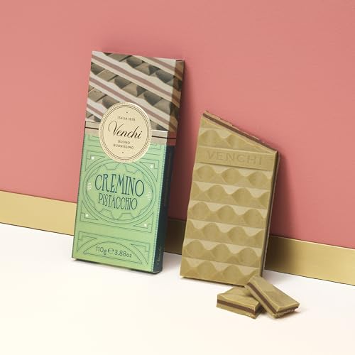 Venchi Pistachio Gianduja Chocolate Bar, 3.88oz