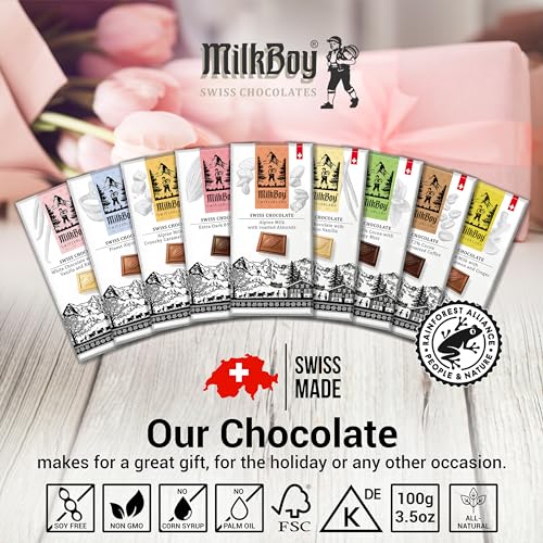 Milkboy Swiss Premium White Chocolate Bar 3.5 oz