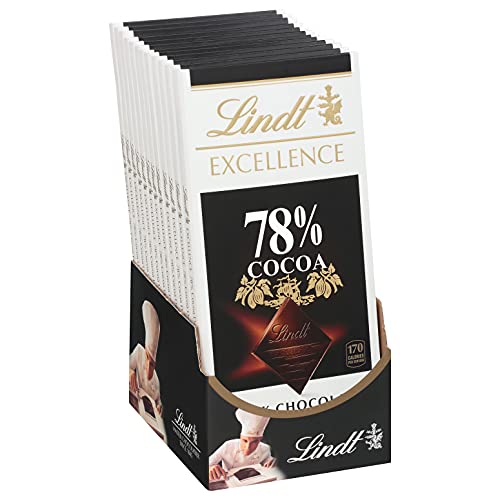 Lindt 78% Cocoa Dark Chocolate Bar - 12 Pack
