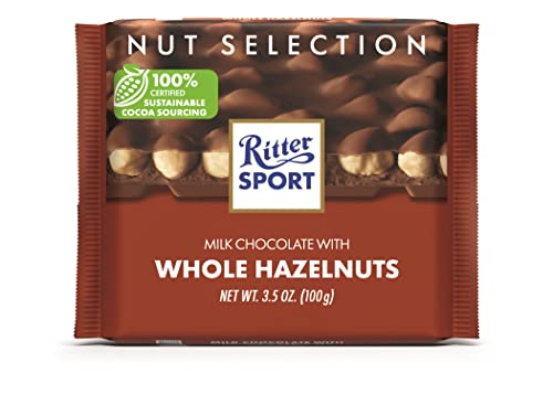 Ritter Sport Milk Chocolate Hazelnut Bars - 10 Pack