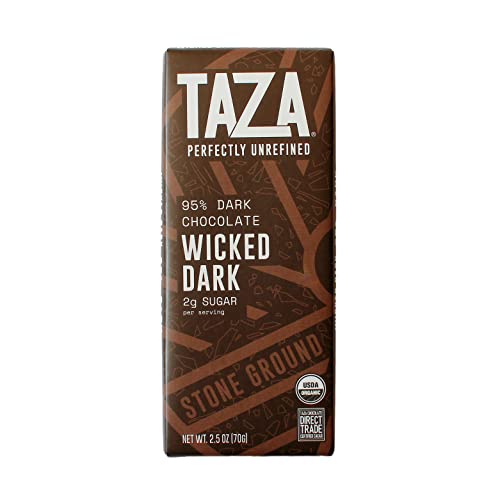 Taza Vegan 95% Stone Ground Dark Chocolate Bars