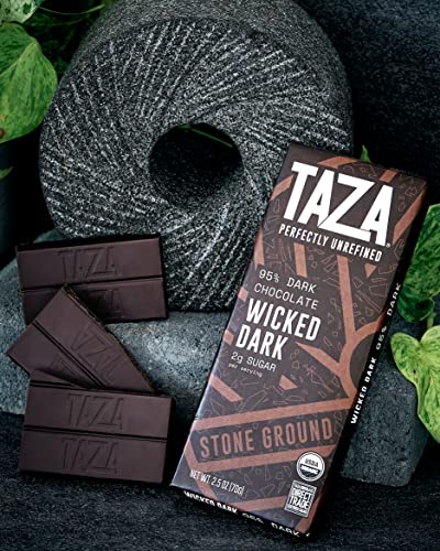 Taza Vegan 95% Stone Ground Dark Chocolate Bars