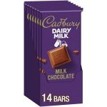 CADBURY DAIRY MILK Milk Chocolate Bars - 14 Pack