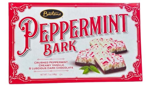 Bartons Creamy Vanilla Dark Chocolate Peppermint Bark