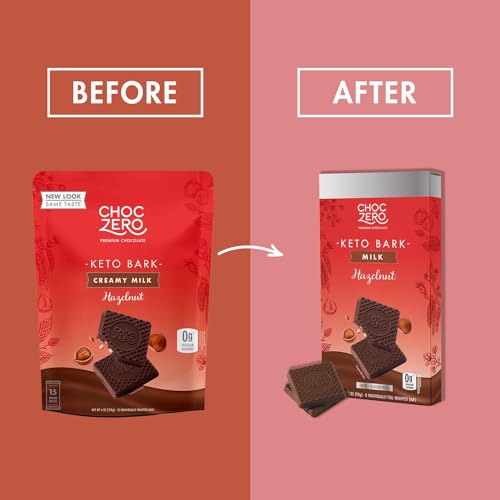 ChocZero Milk Chocolate Hazelnut Keto Bark