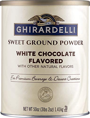 Ghirardelli Sweet Ground White Chocolate Powder, 3.12 lbs