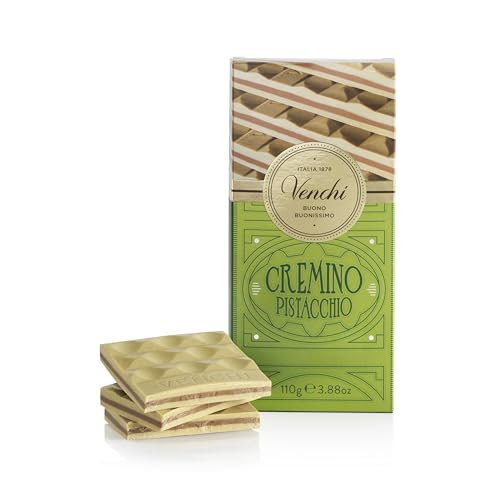 Venchi Pistachio Gianduja Chocolate Bar, 3.88oz