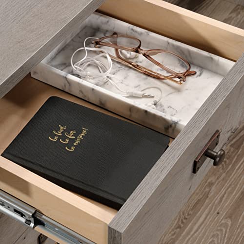 Sauder Mystic Oak L-Desk - Compact & Chic