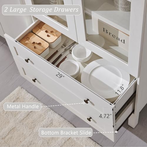 Modern Farmhouse 71" Tall Kitchen Pantry Cabinet