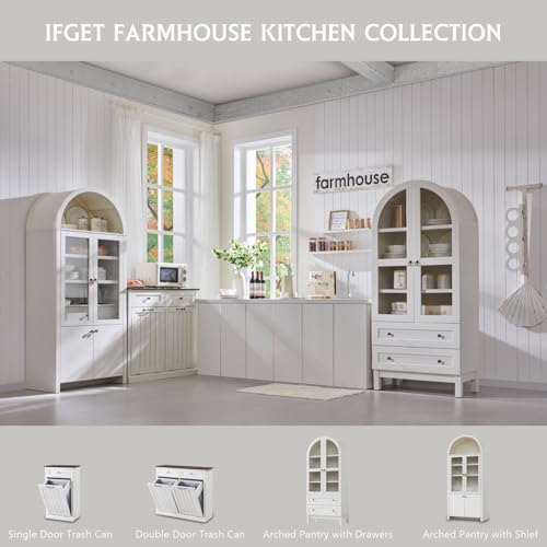 Modern Farmhouse 71" Tall Kitchen Pantry Cabinet