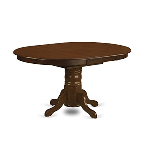 Kenley Oval Solid Wood Dining Table, Espresso