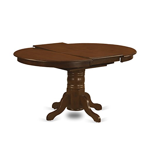 Kenley Oval Solid Wood Dining Table, Espresso