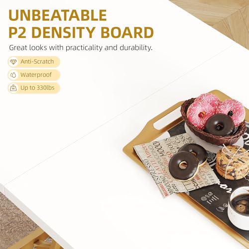 Modern 47-Inch Rectangular Dining Table for 4