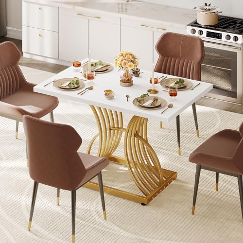 Modern 47-Inch Rectangular Dining Table for 4