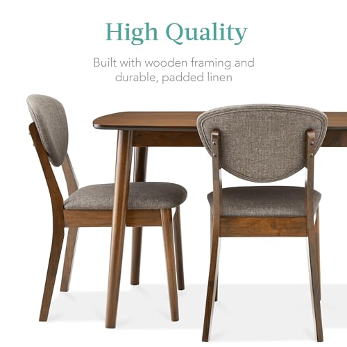 Compact Mid-Century 5-Piece Dining Set with Chairs