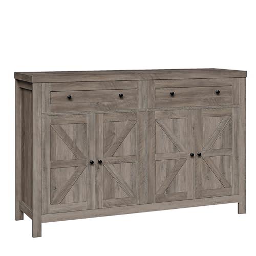 Modern Farmhouse 55" Buffet Sideboard Storage Cabinet