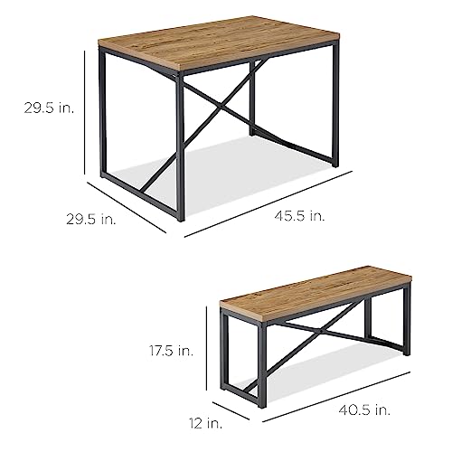 3-Piece Space-Saving Dining Set for 4