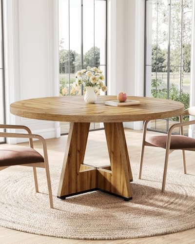 LITTLE TREE 47-Inch Round Dining Table for 4-6