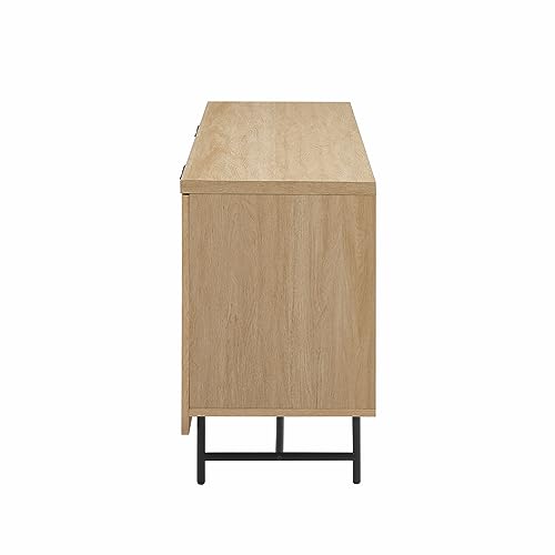 Scandinavian Fluted Door Kitchen Storage Buffet Cabinet