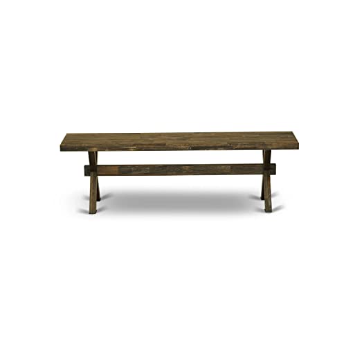 X-Style Modern Wooden Dining Room Bench, 72