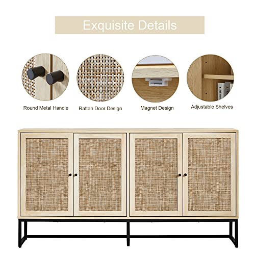 Modern Rattan Door Sideboard Cabinet for Any Room