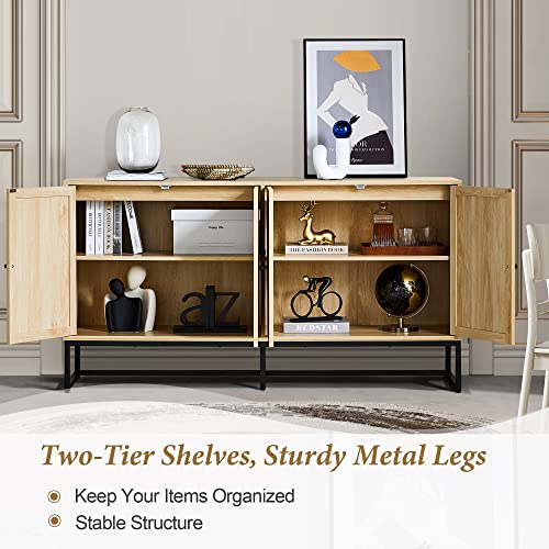 Modern Rattan Door Sideboard Cabinet for Any Room