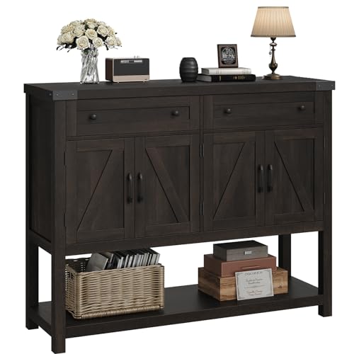 Modern Farmhouse Buffet Sideboard Cabinet with Storage