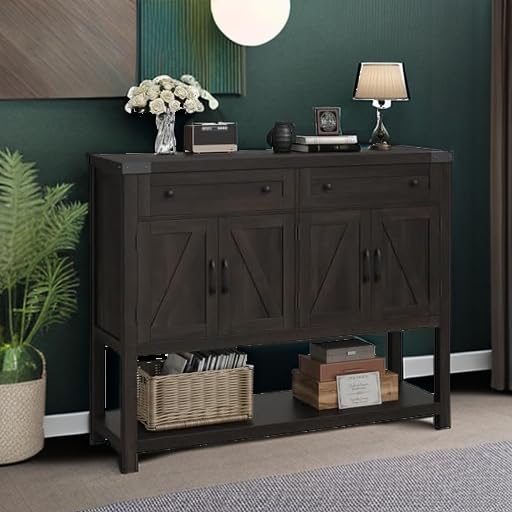 Modern Farmhouse Buffet Sideboard Cabinet with Storage
