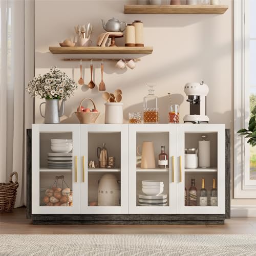 Modern LED Accent Sideboard Buffet Cabinet