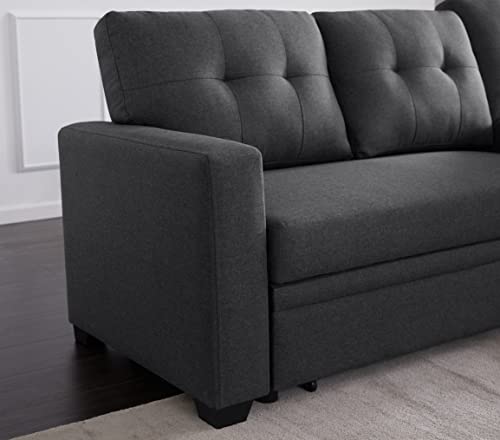 Reversible Sectional Sofa Bed with Storage Chaise