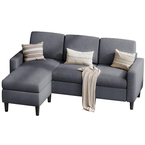 Modern L-Shaped Sectional Sofa with Reversible Chaise