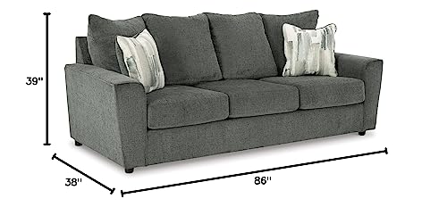 Signature Design by Ashley Stairatt Casual Sofa with Flared Arms, Gray