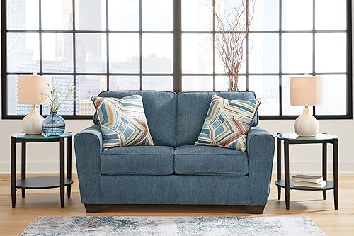 Signature Design by Ashley Cashton Casual Loveseat for Living Room, Blue