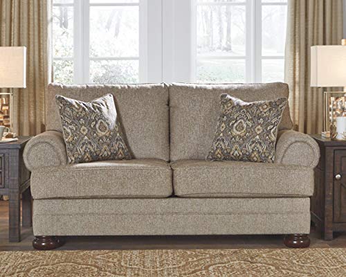 Signature Design by Ashley Kananwood New Traditional Loveseat, Light Brown