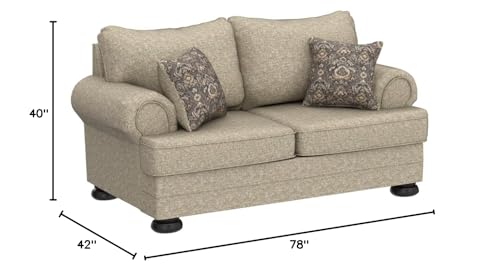 Signature Design by Ashley Kananwood New Traditional Loveseat, Light Brown