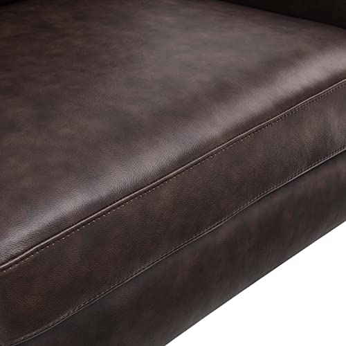 Modway Corland Upholstered Leather, Loveseat, Brown