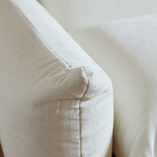 Sdorens Modern Chenille Loveseat, Mid-Century Chenille Upholstered Beige Sofa for Living Room Apartment Office (77.16 in/Beige)