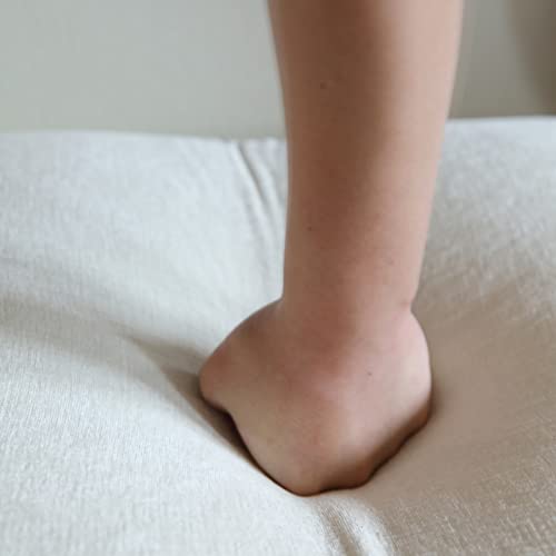 Sdorens Modern Chenille Loveseat, Mid-Century Chenille Upholstered Beige Sofa for Living Room Apartment Office (77.16 in/Beige)