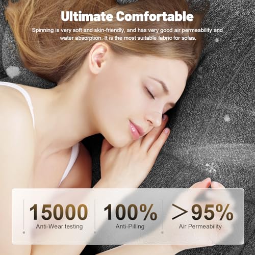 IROSTAE Loveseat Recliner Sofa with Console, RV Reclining Loveseat with Folding Side Table, Manual Love Seat Recliner Sofa with Bluetooth Speakers, Double Recliner Loveseat with USB Ports - Grey