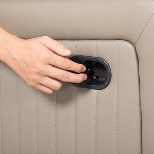 Acosure 72" PU Manual Reclining Loveseat Sofa with 2 Cup Holder and Storage,Multifunction Upholstered Couch W/Adjustable Backrest & Footboards,Smart Furniture for Living Room Bedroom Apartment,Grey