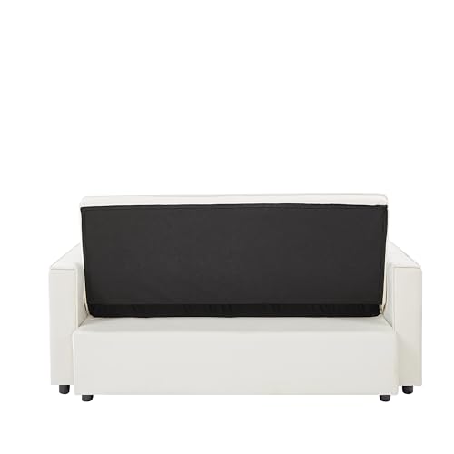 ERYE 64" Oversized Loveseat Sofa Convertible Spacious Full Size Sleeper Sofabed with Pull Out Couch Bed,Cupholders,USB Charging Ports and Storage Pockets for Home Apartment Office Living Room