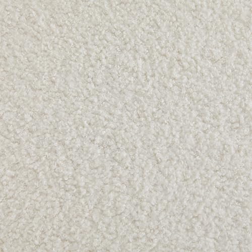 Yaheetech Accent Barrel Chair, Faux Fur Club Chair, Furry Sherpa Elegant and Cozy, Soft Padded Armchair, Suitable for Living Room Bedroom Reception Room Office, Ivory