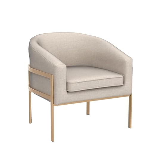 annjoe Accent Chair Living Room Chair Arm Chair Upholstered Chair Leisure Chair with Metal Frame Legs for Home Kitchen Bedroom