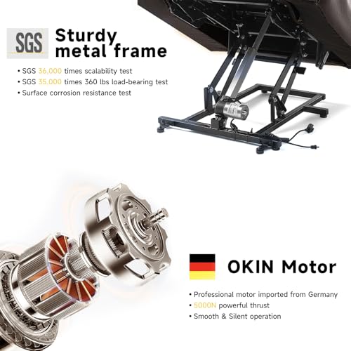 Cfvyne Large Power Lift Chairs Recliners for Elderly with Heated and Massage, Overstuffed Adjustable Lift Chairs, 3 Positions, Breathable Leather, USB-A and USB-C, Cup Holder, Side Pocket, Dark Brown