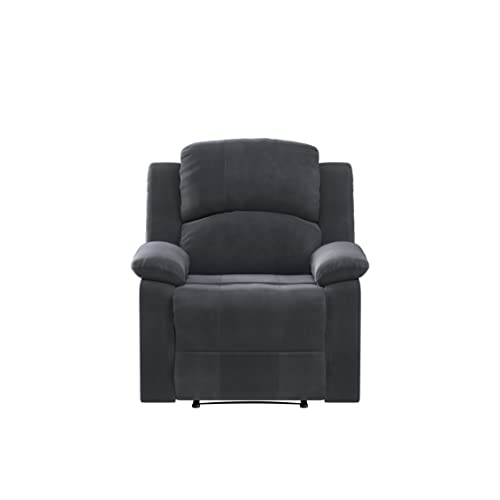 Relax A Lounger Drew Recliner, Standard, Steel Grey
