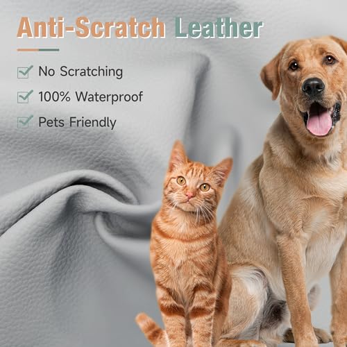 hzlagm Swivel Rocker Recliner, Rocking Recliner Chair, Small Rocker Recliners for Small Spaces, Living Room, Bedroom, Nursery, RV, Light Grey