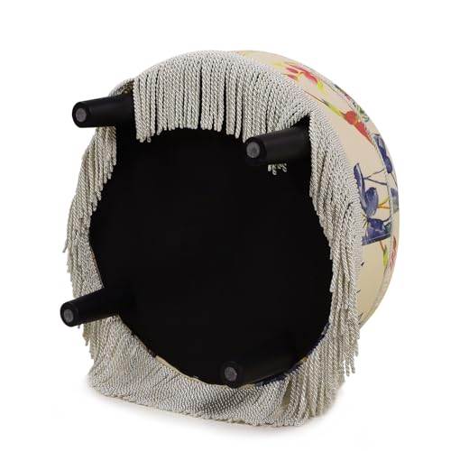 Jennifer Taylor Home Yolanda Ottoman, Off-White/Floral