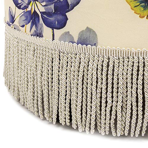Jennifer Taylor Home Yolanda Ottoman, Off-White/Floral